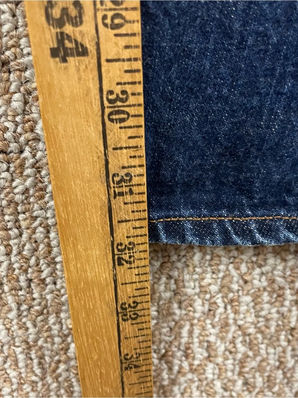 Polo Ralph Lauren Selvedge Jeans Mens 38 x 32 Slim Straight Dark Wash Denim 135